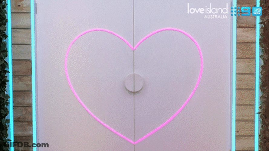 Heart Door Grand Entrance Love Island Reality Show GIF