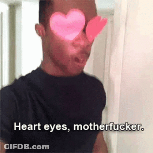 Heart Eyes Man GIF