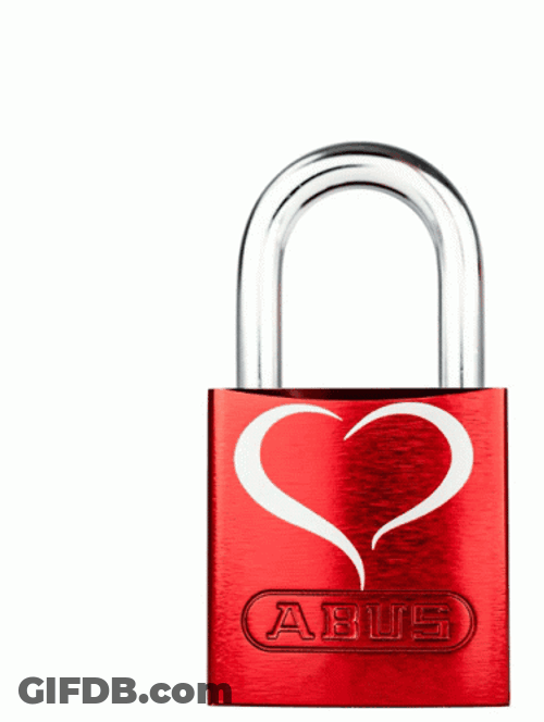 Heart Lock Being Locked GIF