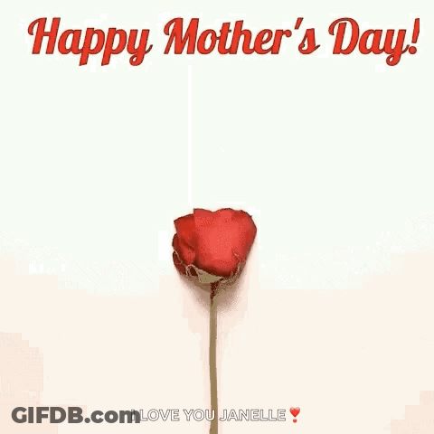 Heart Made Of Rose Petals Happy Mother's Day GIF