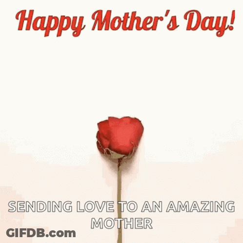Heart Made Of Rose Petals Happy Mother's Day GIF