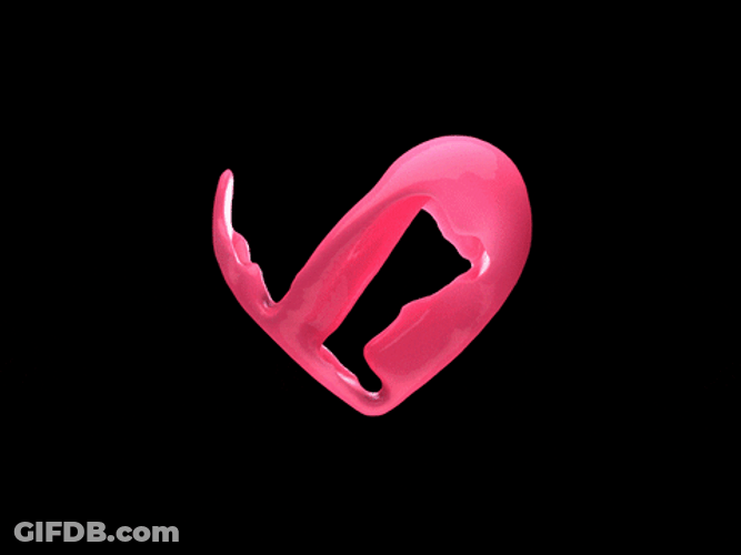 Heart Pink Splash GIF
