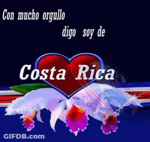 Heart Saying Costa Rica GIF