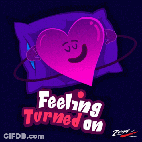 Heart Saying Feeling Turned On GIF