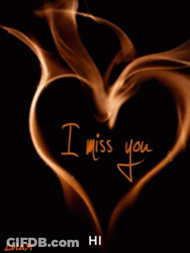 Heart Saying I Miss You Hi GIF