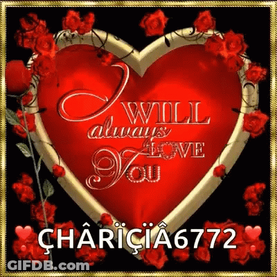 Heart Saying I Will Always Love You GIF