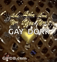 Heart Saying Love You Gay Dork GIF