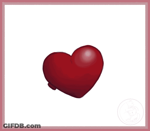 Heart Saying Moon My Beloved GIF