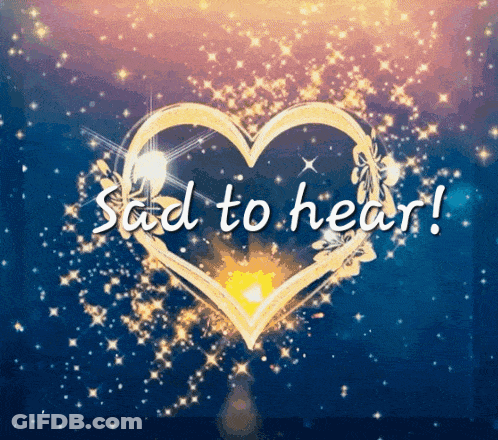 Heart Saying Sad To Hear GIF