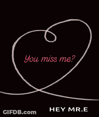 Heart Saying You Miss Me GIF
