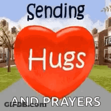 Heart Sending Hugs And Prayers GIF