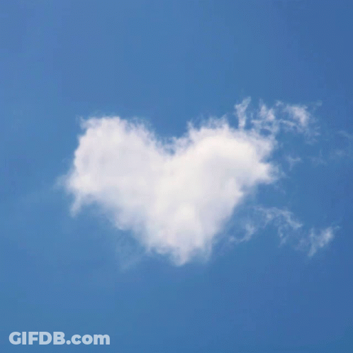 Heart-Shaped Cloud Keep Calm And Cloud On GIF