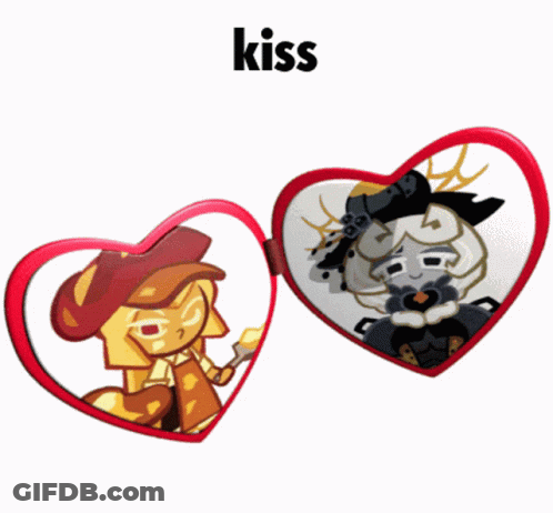 Heart Shaped Glasses Saying Kiss GIF