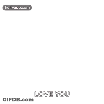 Heart Shaped Hot Air Balloon Carrying Red Envelope Saying Love You GIF
