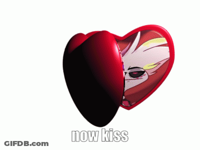 Heart Shaped Mirror With Man And Word Honour GIF