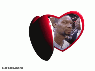 Heart Shaped Mirror With Man In White Shirt GIF