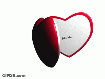 Heart Shaped Pookie Item With Picture GIF