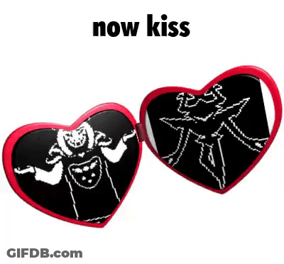 Heart Shaped Sunglasses Saying Now Kiss 33 GIF