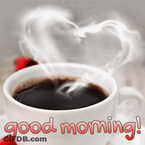 Heart Smoke Coffee Good Morning GIF