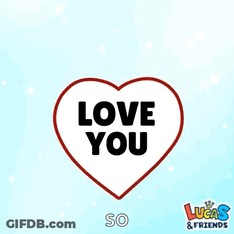 Heart Surrounded By Red Roses Saying Love You GIF
