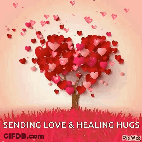 Heart Tree Sending Love And Healing Hugs GIF