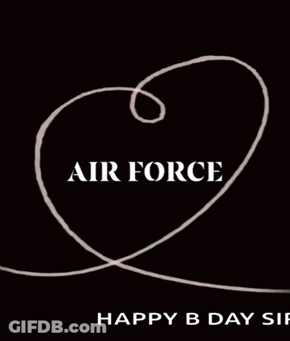 Heart With Air Force GIF