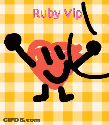 Heart With Arms And Legs Ruby Vip GIF