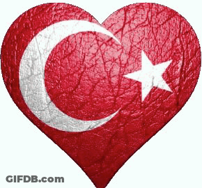 Heart With Crescent Moon And Star GIF