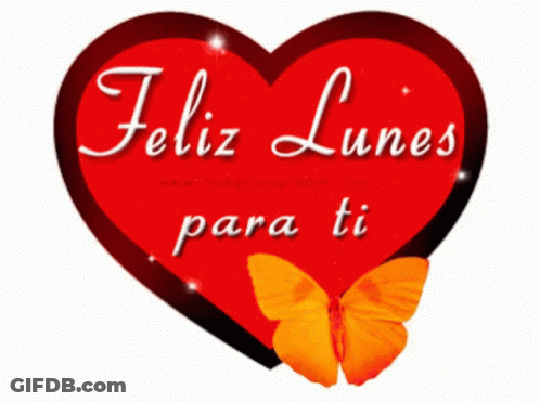 Heart With Feliz Lunes Para Ti GIF