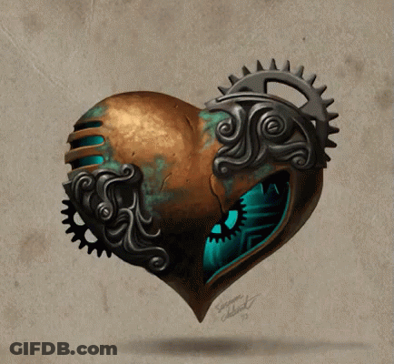 Heart With Gears And George GIF