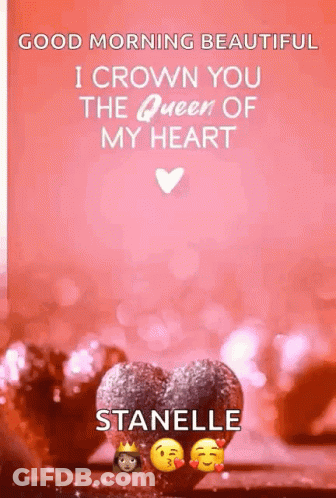 Heart With Good Morning Beautiful Message GIF
