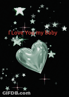 Heart With I Love You My Baby GIF
