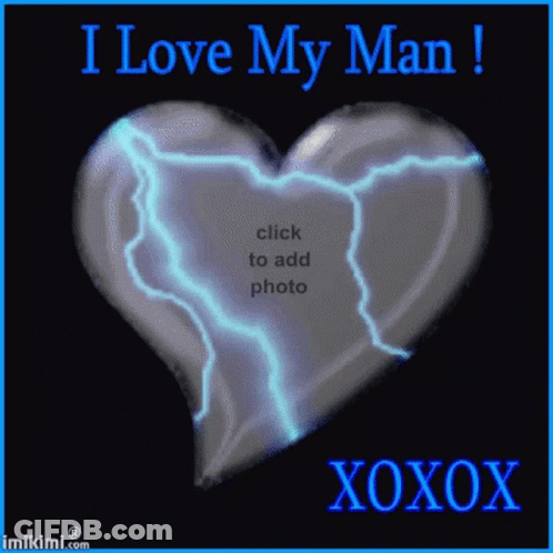 Heart With Lightning And I Love My Man GIF
