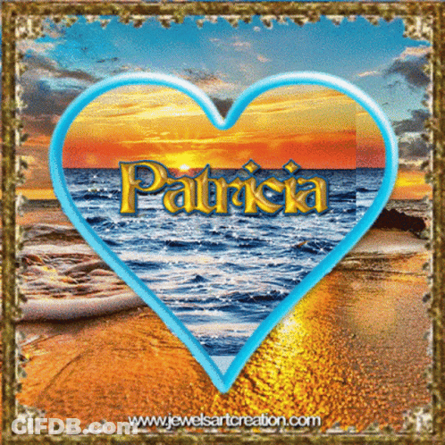Heart With Name Patricia GIF
