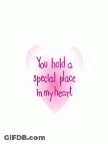 Heart With Pink Roses You Hold A Special Place GIF