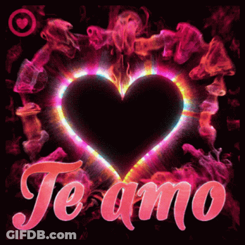 Heart With Te Amo GIF