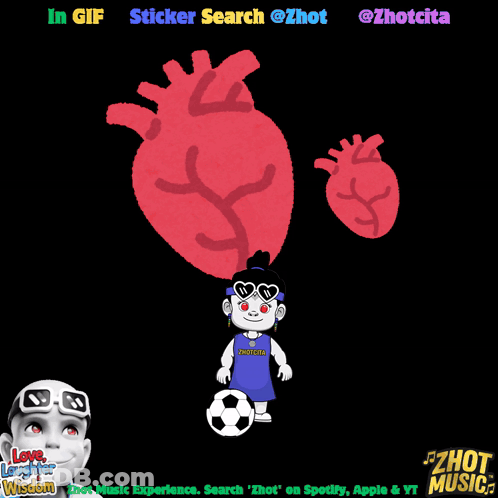 Heart With Text In Gif Sticker Search @Zhot GIF
