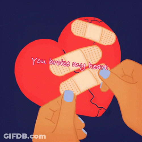 Heartbroken Band Aid Cover GIF