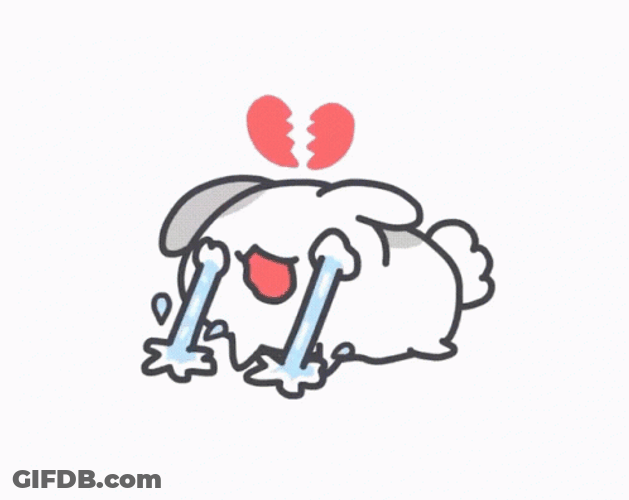 Heartbroken Heart Bugcat GIF