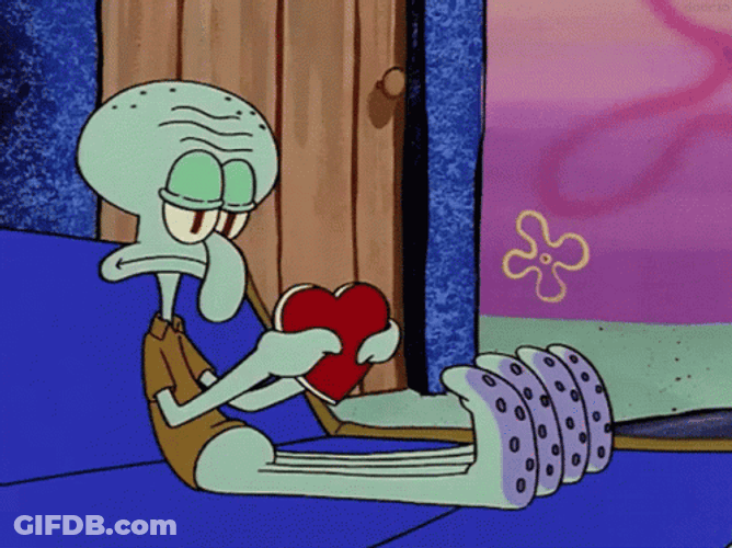 Heartbroken Tear Off Squidward GIF