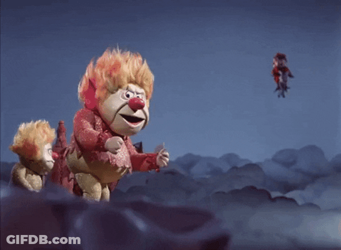 Heat Miser Fist Banging Year Without Santa Claus GIF