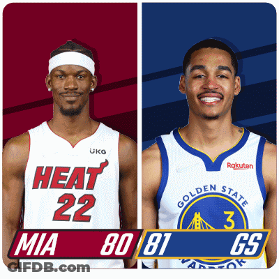 Heat Vs Golden State Basketball Players GIF