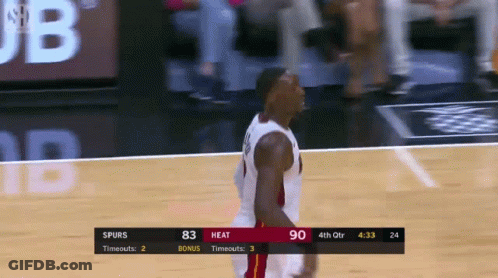 Heat Vs Spurs Basketball Game GIF
