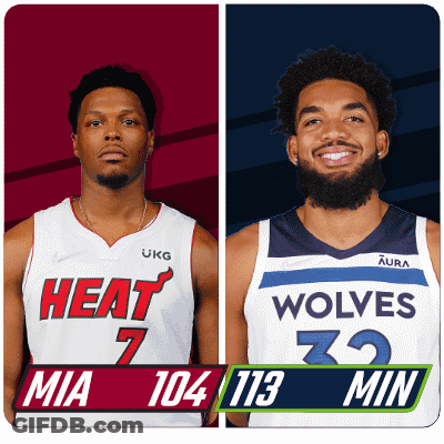 Heat Vs Wolves Basketball Players GIF