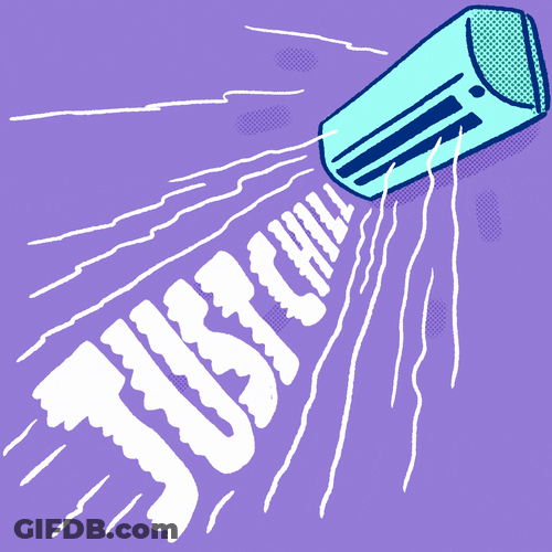 Heat Wave Just Chill Cartoon Aircon GIF