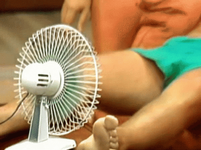 Heat Wave Man Sweating GIF