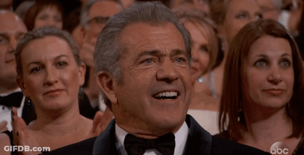 Heavy Breathing Mel Gibson GIF
