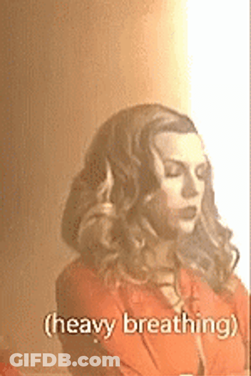 Heavy Breathing Taylor Swift GIF