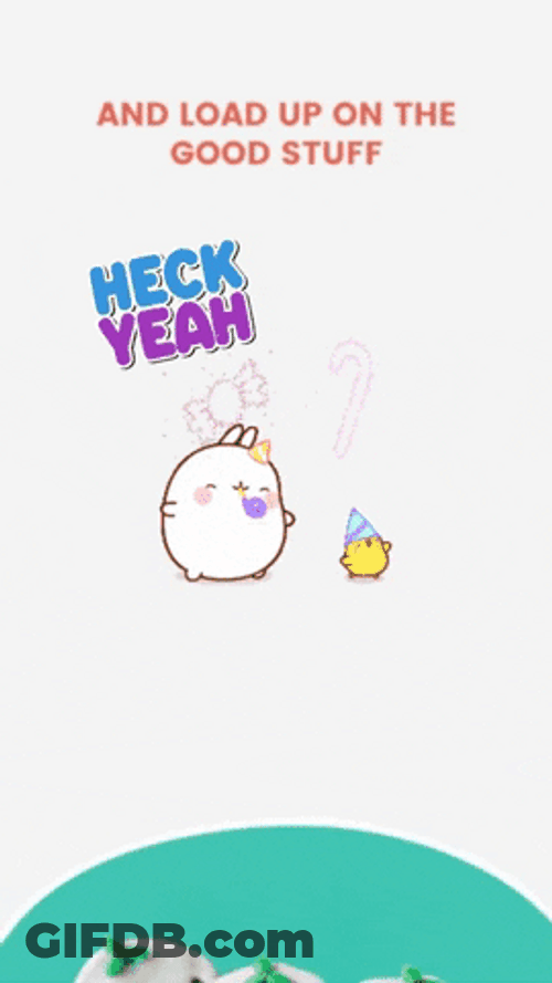 Heck Yeah Animated Chicks Advertisement GIF