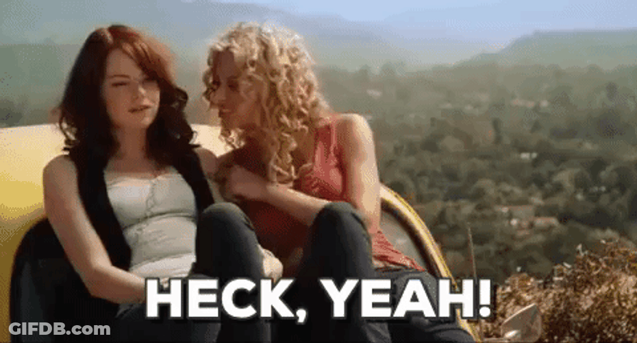 Heck Yeah Easy A Emma Stone GIF